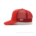 Custom Red Mesh Trucker Cap